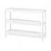 WHITE SCAFFALE BASSO 3 PIANI CM.70X26X54H (2pz)